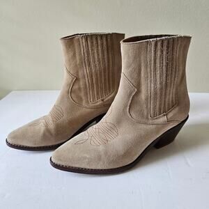Zadig & Voltaire Women's Suede Western Booties, Size 36 (US 5) Tyler Ankle